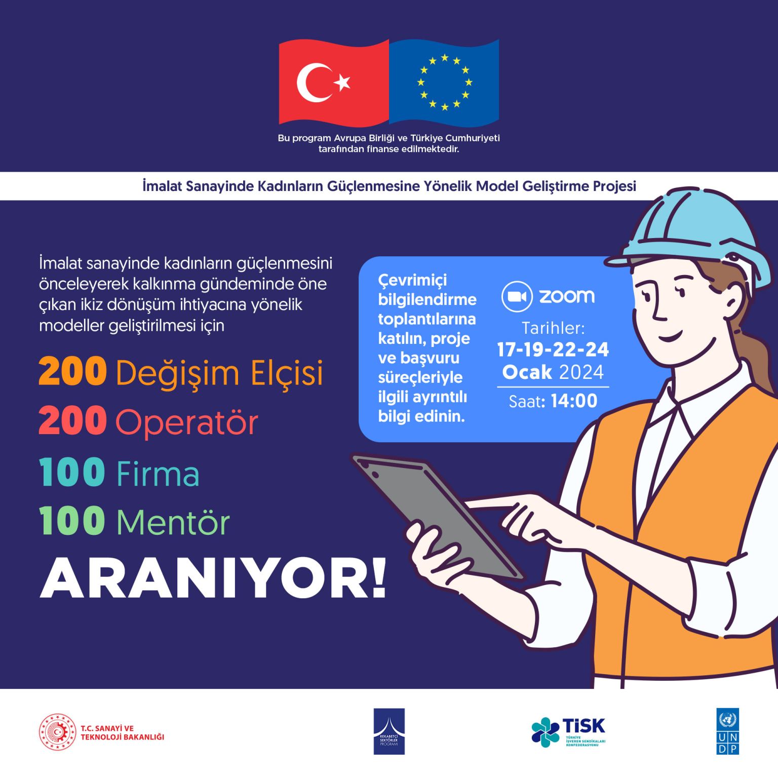 Sanayide Kadınların Güçlenmesine Yönelik Model Geliştirme  Projesi