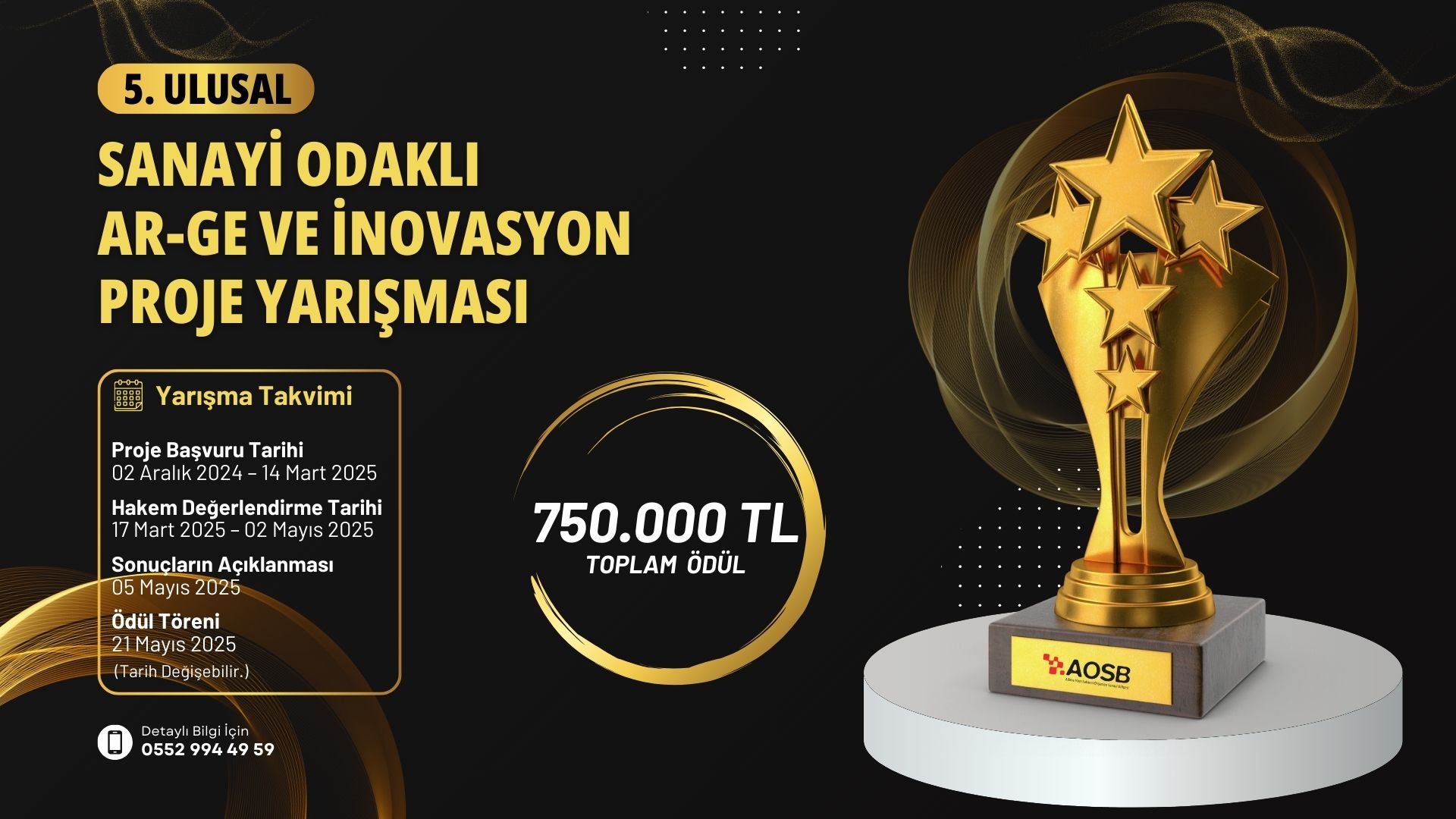 Adana Hacı Sabancı OSB - 5. Ulusal Sanayi Odaklı Ar-Ge ve İnovasyon Proje Yarışması