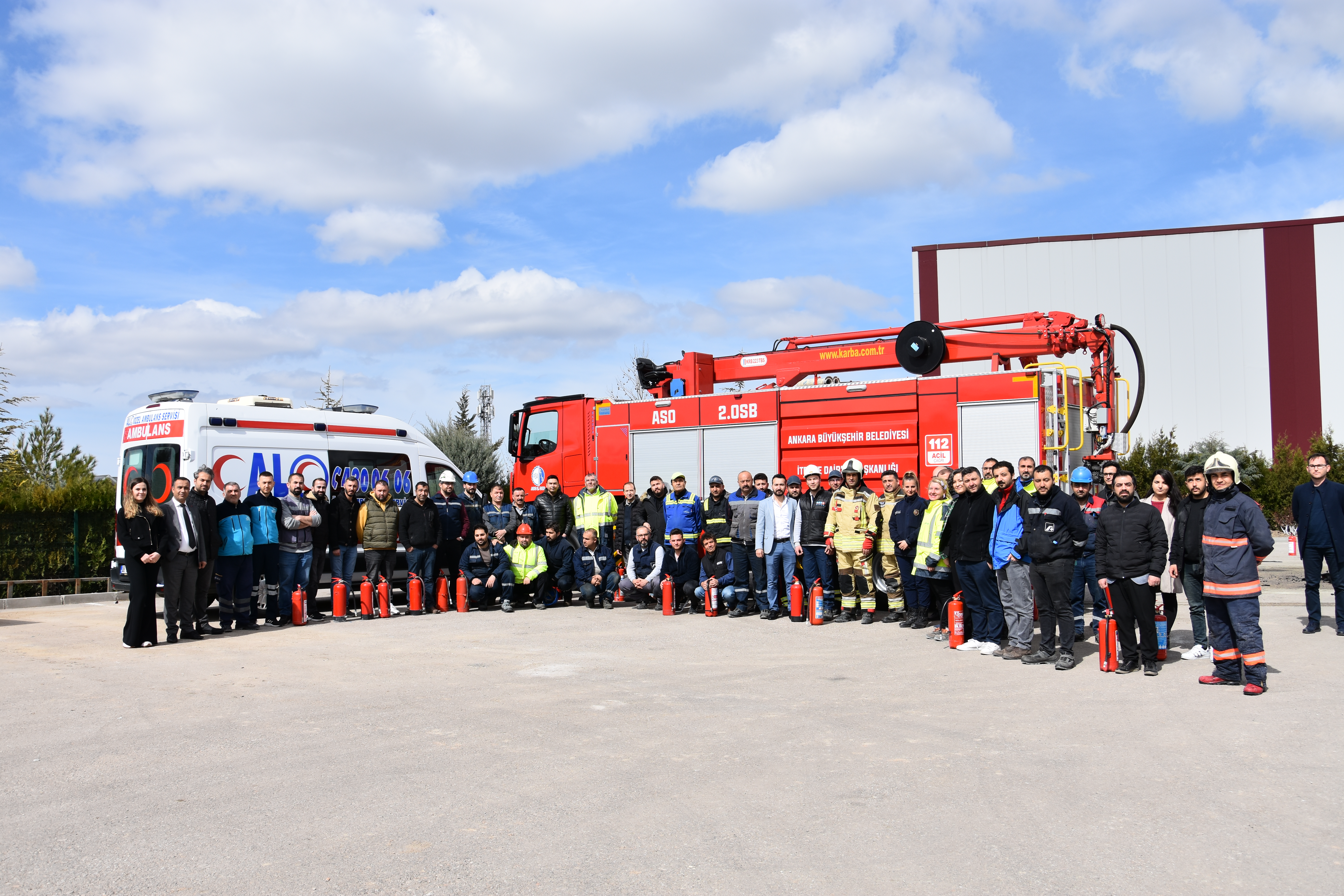 BÖLGEMİZ KATILIMCILARININ PERSONELİNE TEMEL YANGIN EĞİTİMİ VE TATBİKATI GERÇEKLEŞTİRİLDİ