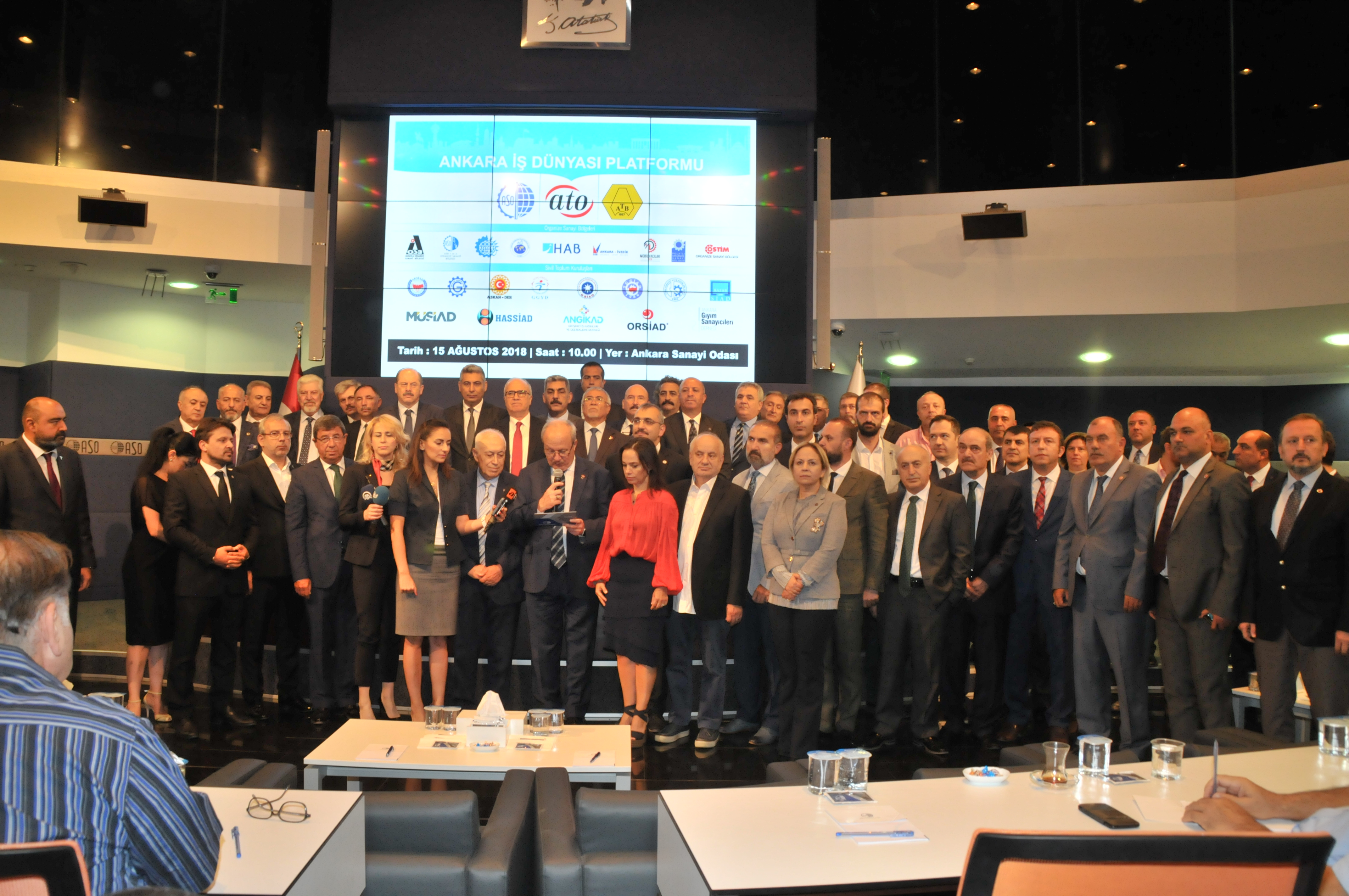 "ANKARA İŞ DÜNYASI PLATFORMU" ASO BAŞKANI NURETTİN ÖZDEBİR BASIN AÇIKLAMASI