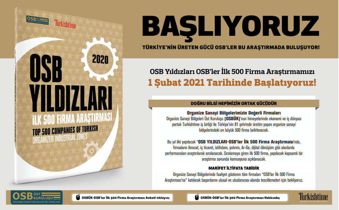 OSB Yıldız Firmaları-OSB' ler  İlk 500 Firma Araştırması